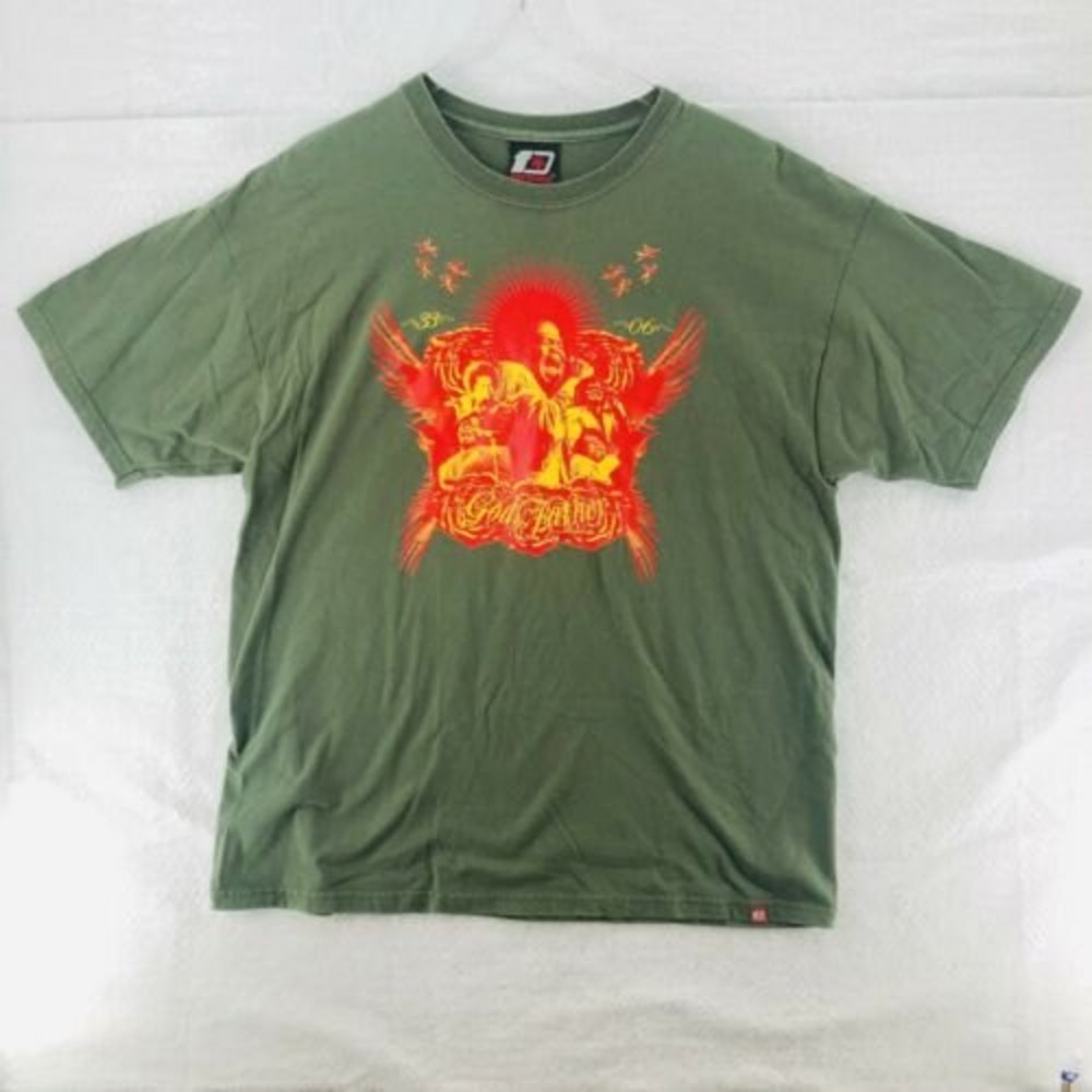 James Brown God Father of Soul T Shirt XL Green Memorial Orange Phoenix Formula